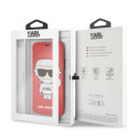 Kryt Karl Lagerfeld KARL SPACE COSMONAUT iPhone X/XS - červený