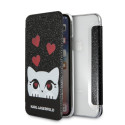 Kryt Karl Lagerfeld VALENTINE pro iPhone X/XS - černý
