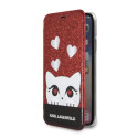 Kryt Karl Lagerfeld VALENTINE iPhone X/XS - červený