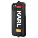 Kryt Karl Lagerfeld STRAP pro iPhone 11 Pro – černý
