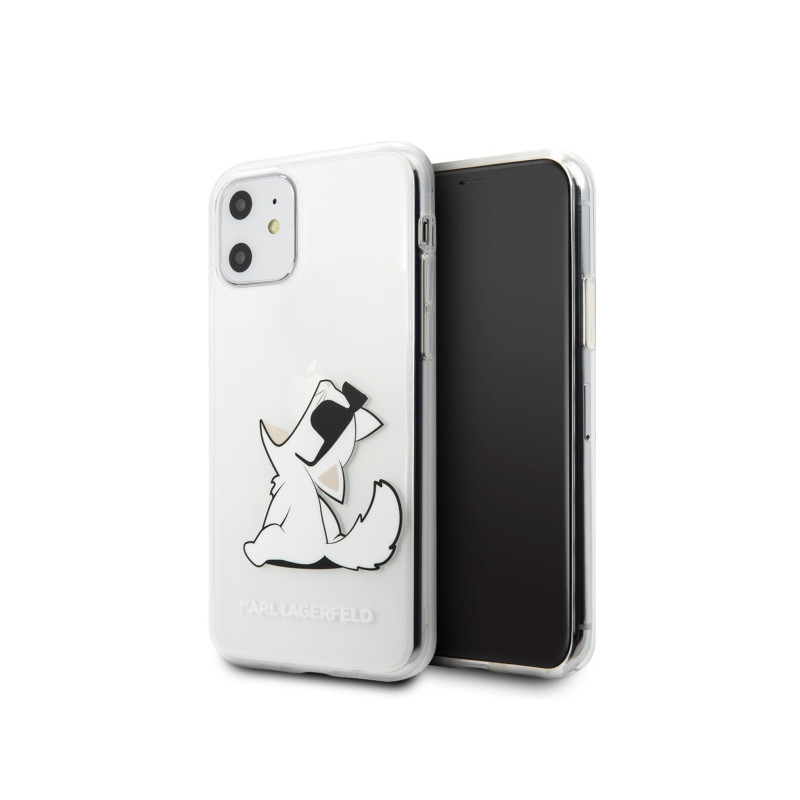 Kryt Karl Lagerfeld CHOUPETTE FUN pro iPhone 11 / iPhone XR - transparentní