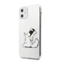 Kryt Karl Lagerfeld CHOUPETTE FUN pro iPhone 11/XR - transparent
