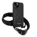 Kryt Karl Lagerfeld MONOGRAM PLAQUE iPhone 14/15/13 6.1" - černý