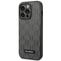 Kryt Karl Lagerfeld SAFFIANO MONO METAL iPhone 14 Pro Max – šedý