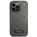 Kryt Karl Lagerfeld SAFFIANO MONO METAL iPhone 14 Pro Max – šedý