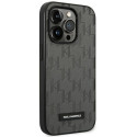 Kryt Karl Lagerfeld SAFFIANO MONO METAL iPhone 14 Pro Max – šedý