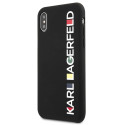 Kryt Karl Lagerfeld GLOSSY BAUHAUS iPhone X/XS - black