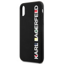 Kryt Karl Lagerfeld GLOSSY BAUHAUS iPhone X/XS - black