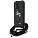 Kryt Guess 4G Big Logo Cord Stap pro iPhone 16 Plus – black