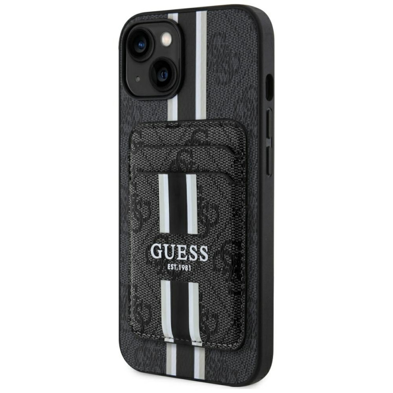 Kryt Guess 4G STRIPES pro iPhone 15 - black