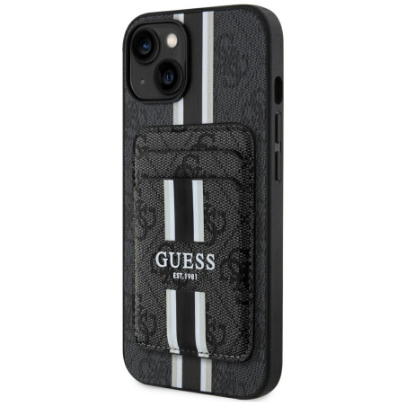 Kryt Guess 4G STRIPES s MagSafe iPhone 15 - black
