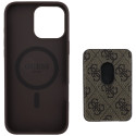 Kryt Guess 4G STRIPES MagSafe pro iPhone 16 Pro Max - hnědý