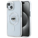 Kryt Karl Lagerfeld IML Metal Karl Head iPhone 15 Plus - bílá