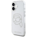 Kryt Karl Lagerfeld IML Rhinestones Karl Head iPhone 16 clear