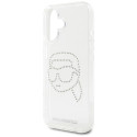 Kryt Karl Lagerfeld IML Rhinestones Karl Head iPhone 16 clear