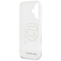 Kryt Karl Lagerfeld IML Rhinestones Karl Head iPhone 16 clear