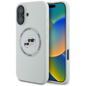 Kryt Karl Lagerfeld DOUBLE HEADS pro iPhone 16 béžový