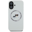 Kryt Karl Lagerfeld DOUBLE HEADS pro iPhone 16 béžový
