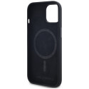 Kryt Karl Lagerfeld SILICONE SHADOW Metal iPhone 15 – černý