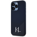 Kryt Karl Lagerfeld SILICONE SHADOW pro iPhone 15 Pro - černý