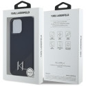 Kryt Karl Lagerfeld SILICONE SHADOW iPhone 15 Pro Max černý
