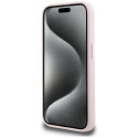 Kryt Karl Lagerfeld SILICONE SHADOW iPhone 15 Pro – růžová
