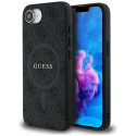 Kryt Guess PU Leather 4G Ring pro iPhone 16e - černý