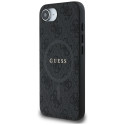 Kryt Guess PU Leather 4G Ring pro iPhone 16e - černý