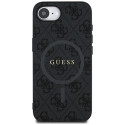 Kryt Guess PU Leather 4G Ring pro iPhone 16e - černý