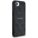 Kryt Guess PU Leather 4G Ring pro iPhone 16e - černý