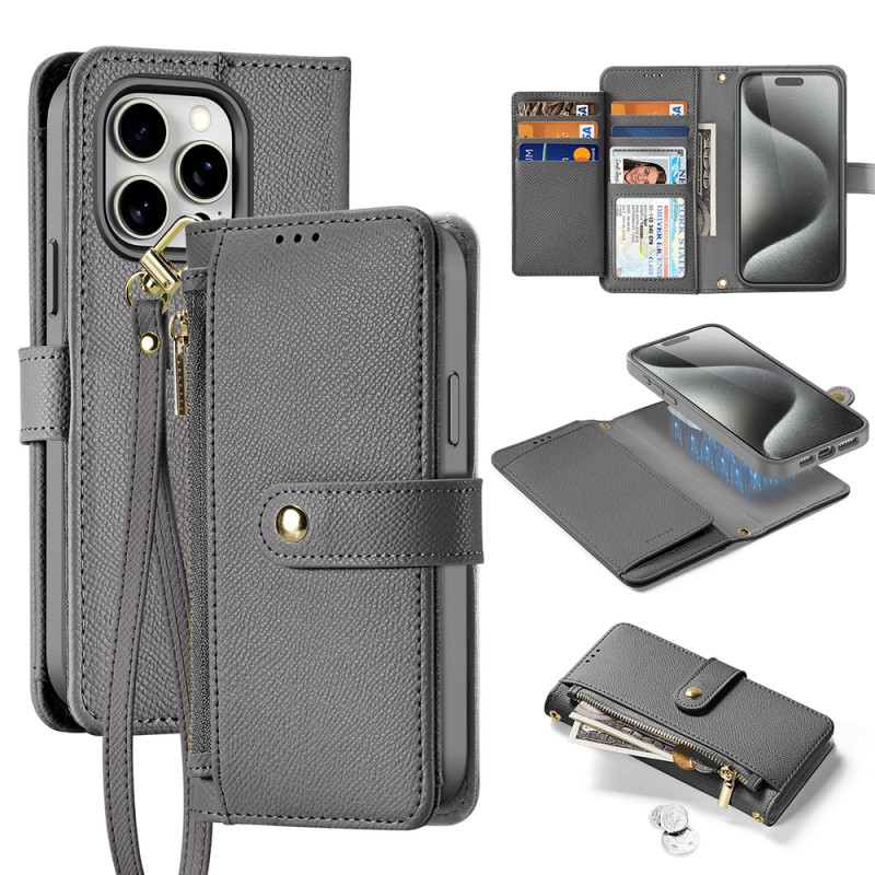 Pouzdro Dux Ducis LAWA pro iPhone 15 Pro Max - šedé