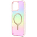 Pouzdro UNIQ IRIDESCIA Magclick iPhone 16 Pro - růžová