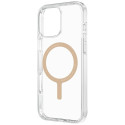 Pouzdro UNIQ CLARIO Magclick pro iPhone 16 Pro – transparentní zlat