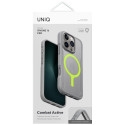 Pouzdro UNIQ COMBAT ACTIVE MagClick iPhone 16 Pro - šedé