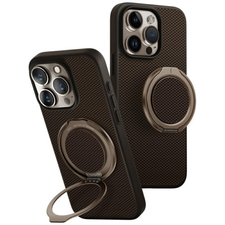 Kryt UNIQ Keva Air Magclick GripFit pro iPhone 16 Pro - brown