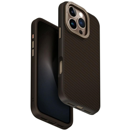 Kryt UNIQ KEVA MAX Magclick pro iPhone 16 Pro - hnědý