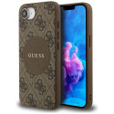 Kryt Guess 4G Circle Classic pro iPhone 16e - brown