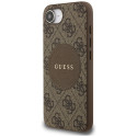 Kryt Guess 4G Circle Classic pro iPhone 16e - brown