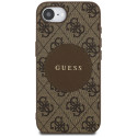Kryt Guess 4G Circle Classic pro iPhone 16e - brown