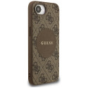 Kryt Guess 4G Circle Classic pro iPhone 16e - brown