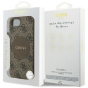 Kryt Guess 4G Circle Classic pro iPhone 16e - brown