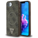 Kryt Guess 4G Ring Triangle Logo pro iPhone 16e - hnědý