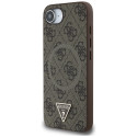 Kryt Guess 4G Ring Triangle Logo pro iPhone 16e - hnědý
