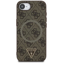 Kryt Guess 4G Ring Triangle Logo pro iPhone 16e - hnědý
