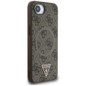 Kryt Guess 4G Ring Triangle Logo pro iPhone 16e - hnědý