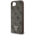 Kryt Guess 4G Ring Triangle Logo pro iPhone 16e - hnědý