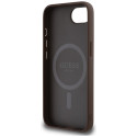 Kryt Guess 4G Ring Triangle Logo pro iPhone 16e - hnědý