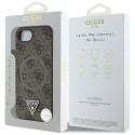 Kryt Guess 4G Ring Triangle Logo pro iPhone 16e - hnědý