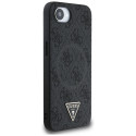 Kryt Guess 4G Ring Triangle Logo MagSafe iPhone 16e černý