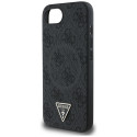 Kryt Guess 4G Ring Triangle Logo MagSafe iPhone 16e černý